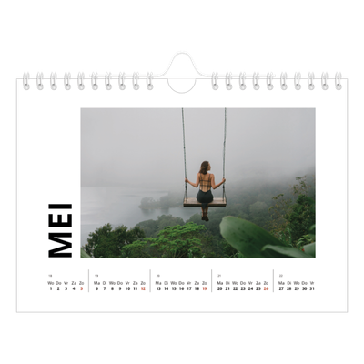 Fotokalender A5 — Witte randen [omslag]