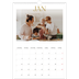 A3 Jaarkalender — Gouden tekst groot [Januari]