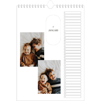 Fotokalender A4 — Plannen maken