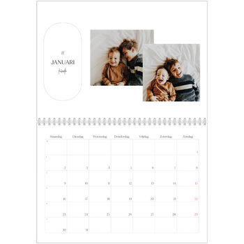 Fotokalender A4 Dubbel — Plannen maken