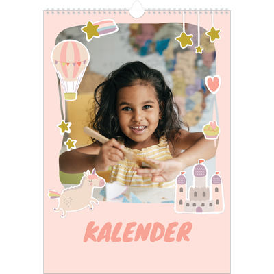 A3 Jaarkalender — Regenboog eenhoorn [omslag]