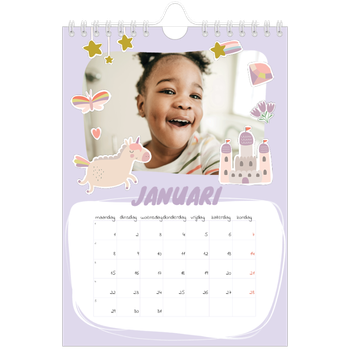 Fotokalender A5 — Regenboog eenhoorn