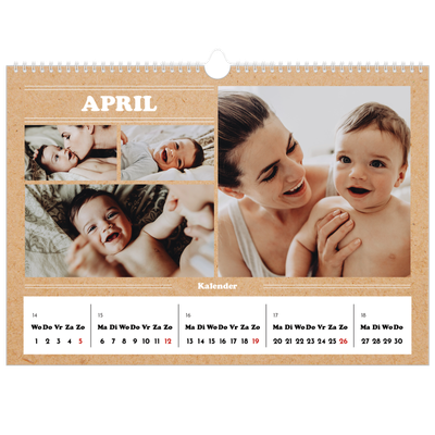Fotokalender A3 — Magazine stijl [April]