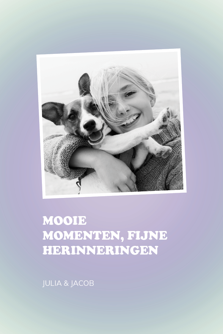 Fotokaarten — Paarse vreugde