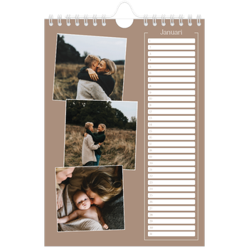 Fotokalender A5 — Gemaakte herinneringen