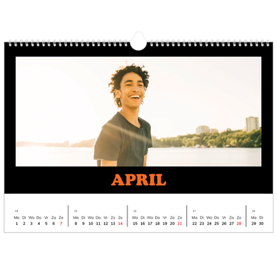 Fotokalender A3 — Vrolijke letters [April]