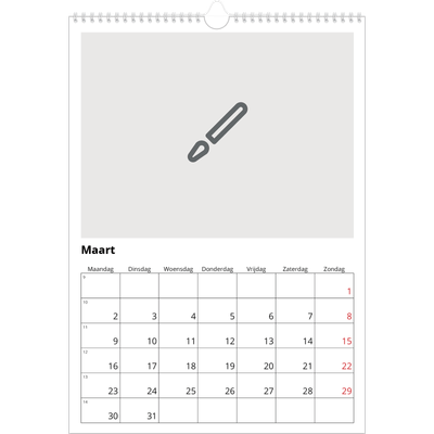 A3 Jaarkalender — Ontwerp je eigen fotoproduct [Maart]