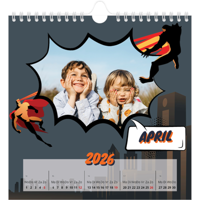 Jaarkalenders vierkant — Stripboek [April]