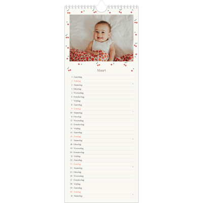 Smalle kalender  — Kersen gelukzaligheid [Maart]