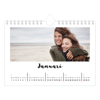 Fotokalender A5 — Handgeschreven letters [Januari]