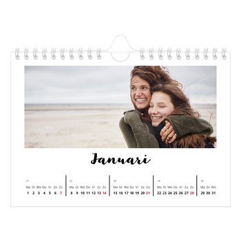 Fotokalender A5 — Handgeschreven letters