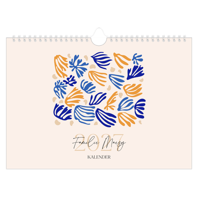 Fotokalender A4 — Minimalistisch koraal [omslag]