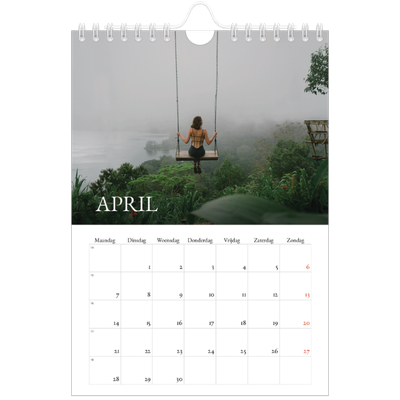 Fotokalender A5 — Schreefletters [April]