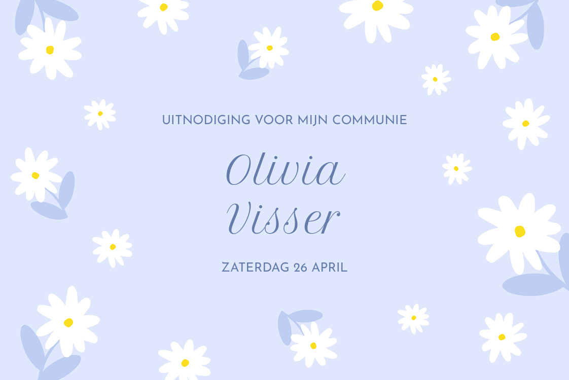 Uitnodigingen — Madeliefjes