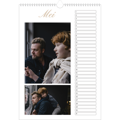 Verjaardagskalenders A3 — Fotobox [Mei]