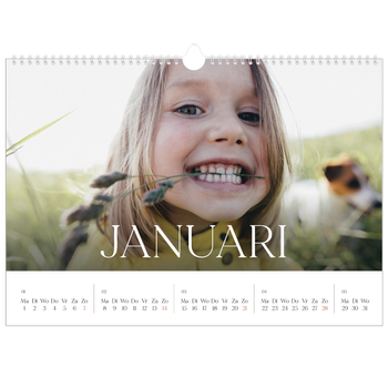 Fotokalender A3 — Twaalf grote maanden