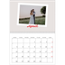 Fotokalender A4 Dubbel (30 x 40 cm) — Karmijnrode handtekening [April]