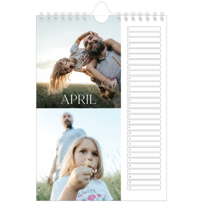 Fotokalender A5 — Twaalf grote maanden [April]