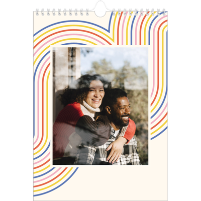 Verjaardagskalenders A4 — Retro strepen [omslag]