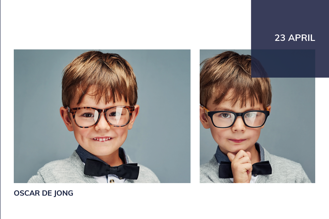 Bedankkaarten — Blauwe box