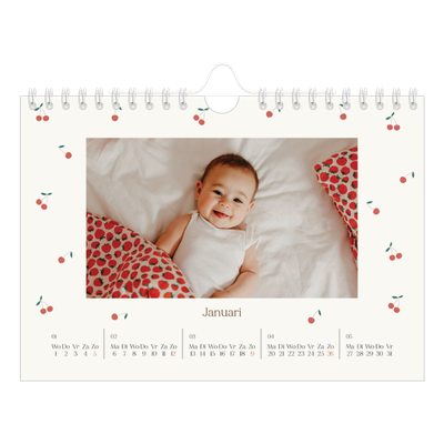 Fotokalender A5 — Kersen gelukzaligheid [Januari]