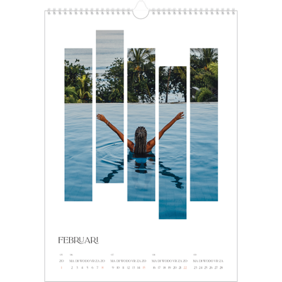 A3 Jaarkalender — Reismozaïeken [Februari]