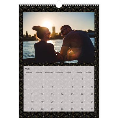 A3 Jaarkalender — Geometrisch achtergrondpatronen [omslag]