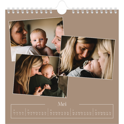 Jaarkalenders vierkant — Gemaakte herinneringen [omslag]