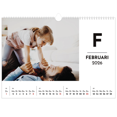 Fotokalender A3 — Schijnwerper effect [Februari]