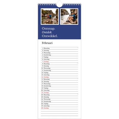 Smalle kalender  — Redactionele Aarde [Februari]
