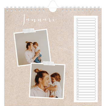 Fotokalender Vierkant — Scrapbook kalender