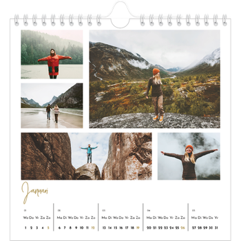 Fotokalender Vierkant — Handgeschreven