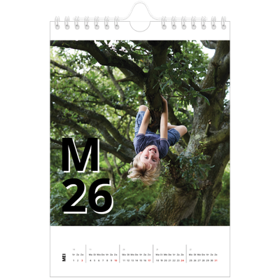 Fotokalender A5 — Letter stijl [omslag]