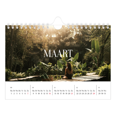 Fotokalender A5 — Eindeloze ontsnapping [Maart]