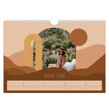 Fotokalender A4 — Neutrale bergen
