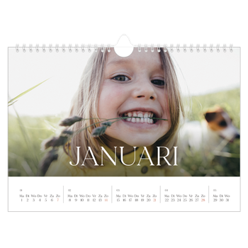Fotokalender A4 — Twaalf grote maanden
