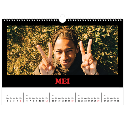 Fotokalender A3 — Vrolijke letters [omslag]