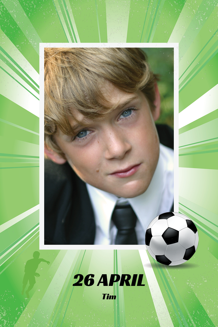 Bedankkaarten — Voetbalster