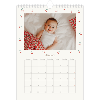 Fotokalender A4 (20 x 30 cm) — Kersen gelukzaligheid [Januari]