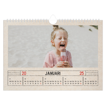 Fotokalender A4 — Stempel effect