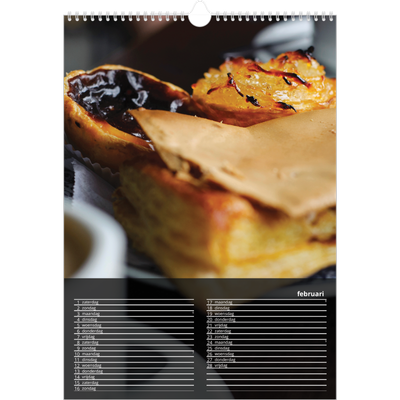 A3 Jaarkalender — Fotoverloop naar transparant [Februari]