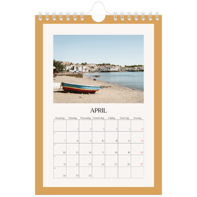 Fotokalender A5 — Klassieke kleuren [April]