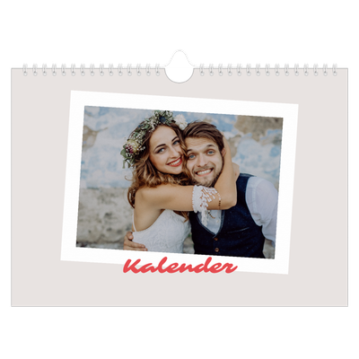 Fotokalender A4 — Karmijnrode handtekening [omslag]