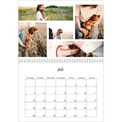 Fotokalender A4 Dubbel (30 x 40 cm) — Foto arrangement [omslag]