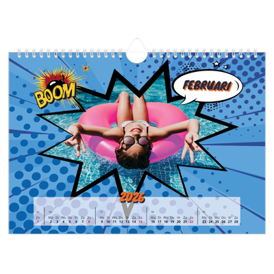 Fotokalender A4 — Stripboek [Februari]