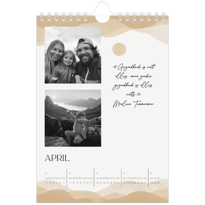 Fotokalender A5 — Welzijn quotes [April]