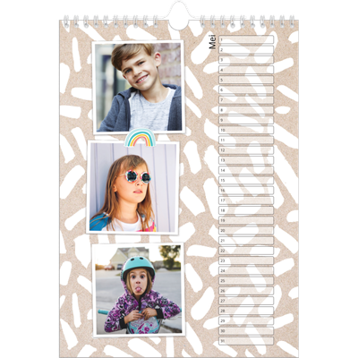 Verjaardagskalenders A4 — Rustiek [omslag]