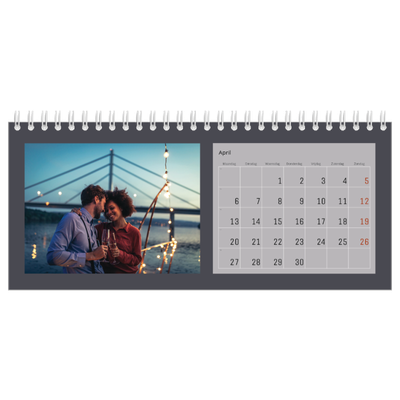 Bureaukalenders — Kleurrijke kaders [April]