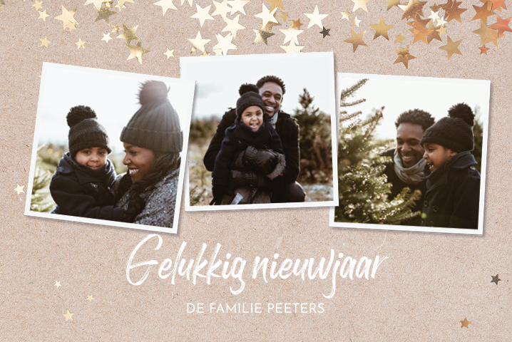 Fotokaarten — Sterren confetti