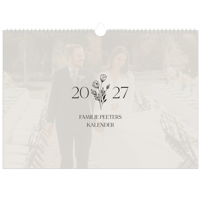 Fotokalender A3 — Initialen in bloei [omslag]